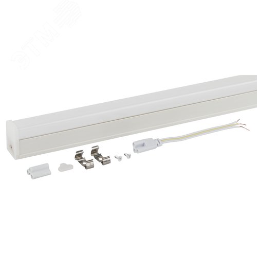 Светильник линейный светодиодный комплект с сетевым шнуром LLED-04-0-40K-108 8Вт 4000K L562мм - фото 1