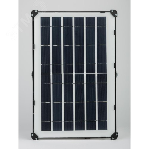 Прожектор светодиодный уличный на солнечных батареях 100W, 1200 Лм, 5000K, с датчиком движения, ПДУ, IP65 - фото 9