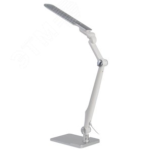 Светильник настольный светодиодный NLED-497-12W-S на струбцине и с основанием серебро - фото 8