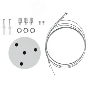 Светильник LED Geometria Hexagon SPO-124-W-40K-051 51 Вт 4000К 800х800х80 белый подвесной драйвер внутри - фото 5