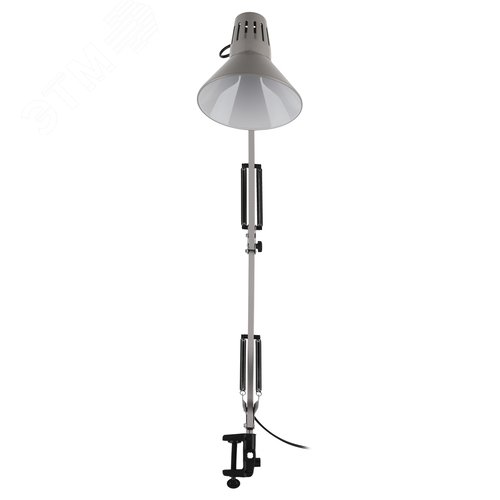 Светильник настольный N-121-E27-40W-GY Е27 на струбцине серый - фото 2