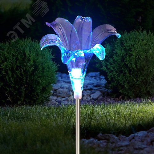 Светильник уличный Лилия на солнечных батареях садовый 75 см ERASF22-19 - фото 4