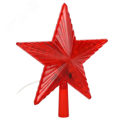 Фигура световая светодиодная елочная верхушка Звезда, 31 LED, h21 см, 2,5 м длина провода, 220V, IP20 ENGEV-02 - фото 4