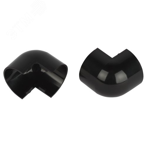 Изображение товара Угол внешний для полукруглого кабель-канала 20х12мм графит OC-KK-20-12-GR 2шт/комплект (упак)