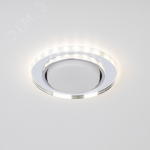 Светильник встраиваемый со светодиодной подсветкой DK LD51 MR GX53 зеркальный - фото 8