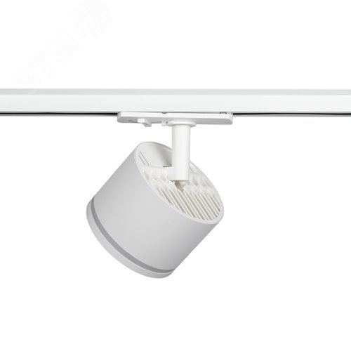 Светильник трековый однофазный TR75 - GX53 WH под лампу GX53 c акриловым кольцом белый - фото 5