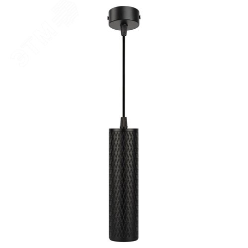 Светильник подвесной (подвес) PL20 BK MR16 GU10 потолочный цилиндр черный - фото 4