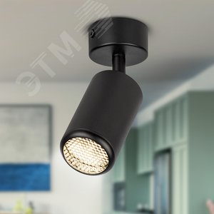 Светильник настенно-потолочный спот IP20 черный OL55 BK MR16 GU10 - фото 2