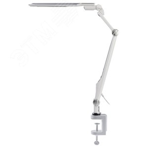 Светильник настольный светодиодный NLED-496-12W-S на струбцине серебро - фото 7