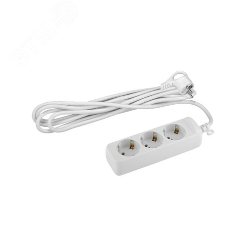 Изображение товара Удлинитель Россия U-3e-7m-3x1,5 c заземлением, 3 гнезда, 7м, ПВС, 3х1,5мм2, 16А U-3e-7m-3x1,5 (шт)