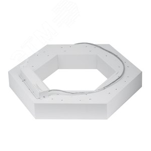 Светильник светодиодный Geometria Hexagon SPO-123-W-40K-045 45Вт 4000К 2500Лм IP40 600х600х80 белый подвесной - фото 3