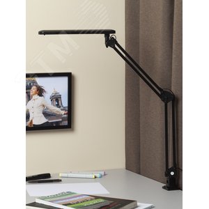 Светильник настольный светодиодный на струбцине черный NLED-441-7W-BK - фото 8