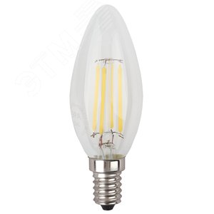 Лампа светодиодная декоративная LED 9 Вт 1170Лм 2700К свеча, филамент теплый E14 230В F-LED B35-9w-827-E14 - фото 3