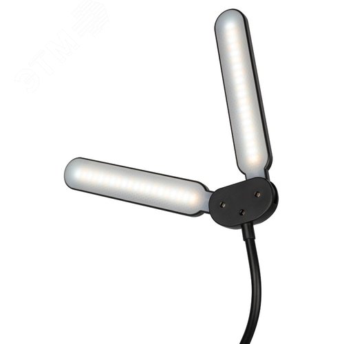 Светильник настольный NLED-512-6W-BK светодиодный аккумуляторный на прищепке черный - фото 4