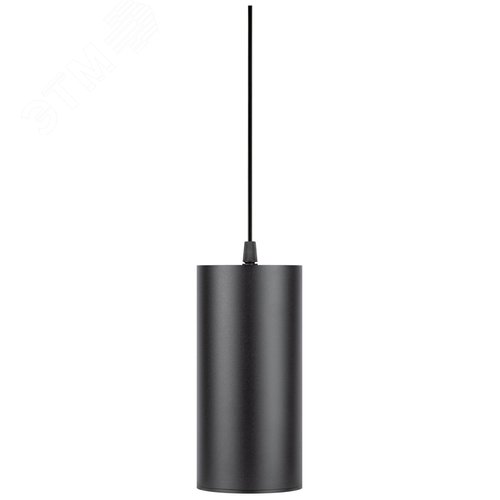 Светильник декоративный подвесной под лампу GX53 алюминий цвет черный+серебро PL12 GX53 BK/SL - фото 5