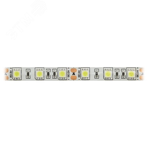 Лента светодиодная 14,4Вт/м 12В 6500К IP65 60LED/м KU-5050AD-60D-W - фото 3
