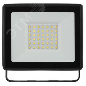 Прожектор светодиодный ДО-50 Вт 4000К 4000 Лм IP65 черный 50w нейтральный 200-240В LPR-023-0-40K-050 - фото 3