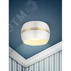 Светильник встраиваемый KL81 WH/GD алюминиевый GX53 белый/хром (40/960) - фото 4