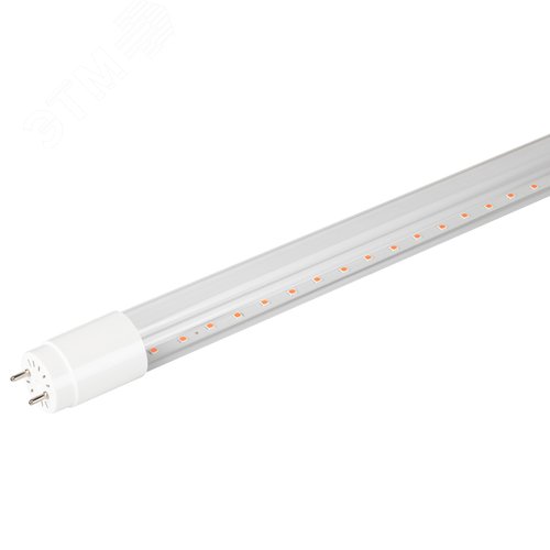 Светильник для растений, фитолампа светодиодная линейная FITO-9W-Rb-Т8+FITO-Holder IP65 2хG13 с выключателем, 1.5м - фото 3