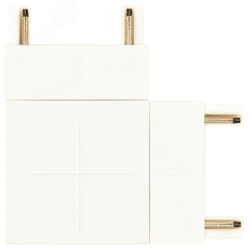 Коннектор угловой для тонкого магнитного шинопровода белый TRM-S5-CC WH - фото 1