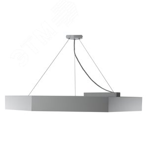 Светильник подвесной светодиодный 66Вт 5300Лм 4000К IP40 800х800х80 белый Geometria Hexagon SPO-122-W-40K-066 - фото 3