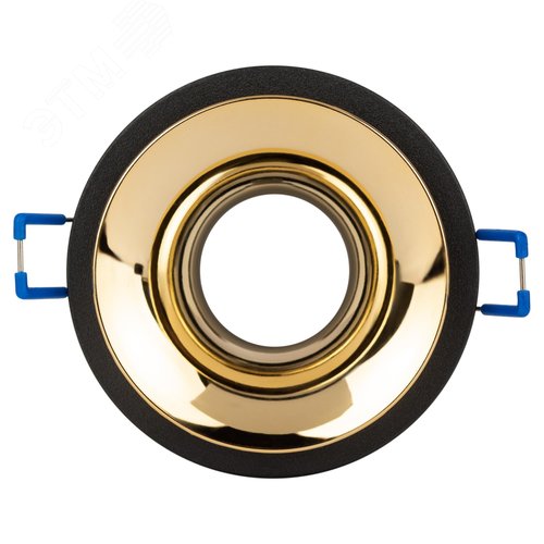 Светильник встраиваемый декоративный KL103 BK/GD MR16 GU5.3 черный золото - фото 5