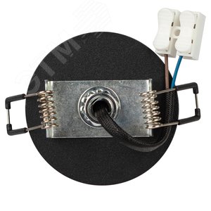 Светильник встраиваемый алюминиевый KL106 BK MR16 GU5.3 черный матовый - фото 5