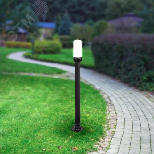 Светильник садово-парковый НТУ 01-60-013 Поллар напольный черный IP54 Е27 max60Вт h1040мм - фото 9