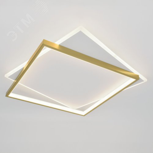 Светильник светодиодный потолочный ДПБ-82Вт 3 720Лм Модерн с ДУ Lima CLL-1-82-RC WH +GD - фото 3