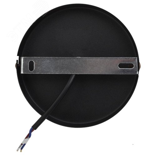 Светильник подвесной декоративный PL2 BK/RC E27 max 60W, d300 мм, шагрень черный/медь - фото 3