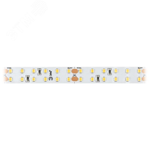 Лента светодиодная 20Вт/м 24В 3000К IP33 192LED/м LS2835-20-192-24-33-3000К-double-5m - фото 3
