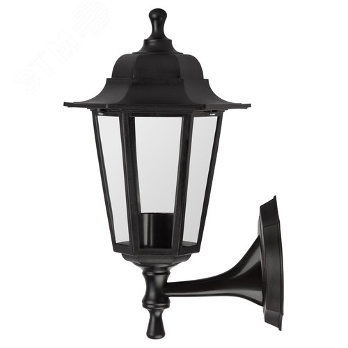 Светильник настенный НБУ 06-60-001 шестигранный черный IP44 Е27 max60Вт - фото 5