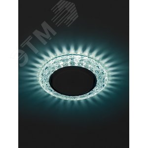 Светильник точечный декоративный cо светодиодной подсветкой Gx53, голубой DK LD24 BL/WH ЭРА Б0029633 ЭРА - 4