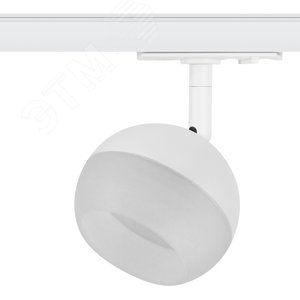 Светильник трековый TR46 - GX53 WH однофазный под лампу GX53 белый под лампу GX53, лампа в комплект не входит - фото 1