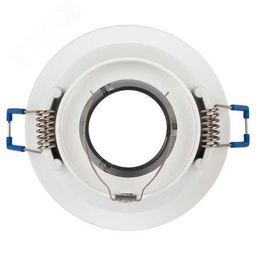 Светильник встраиваемый декоративный KL103 WH/CH MR16 GU5.3 белый хром - фото 6