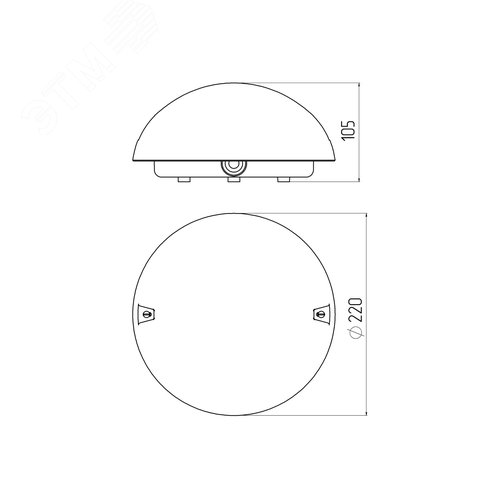 Светильник под лампу с цоколем Е27 антивандальный НБП 06-60-011 - фото 7