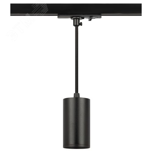 Светильник трековый однофазный TR45 - GU10 S BK подвесной 52х100 мм под лампу MR16 черный - фото 2
