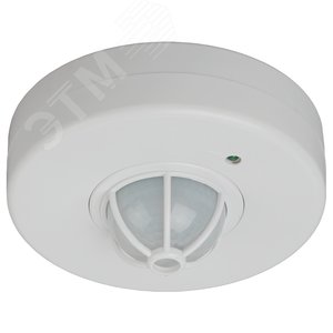 Изображение товара Датчик движения белый максимальная нагрузка 1200Вт угол обзора 180-360 градусов дальность 12м MD 017 (шт)