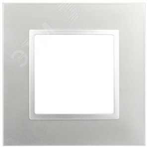 Рамка для розеток и выключателей Elegance 14-5011-03 Classic, на 1 пост, алюминий