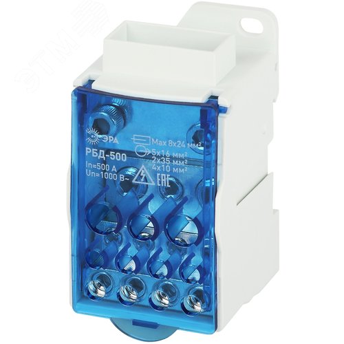 Изображение товара Распределительный блок на DIN-рейку РБД-500А (шт)