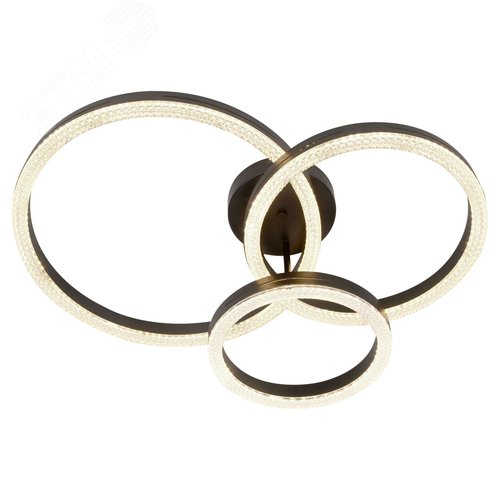 Светильник светодиодный потолочный ДПБ-110Вт 3000К/6000К Модерн Bloom CLL-1 110W RC BK с ДУ - фото 1