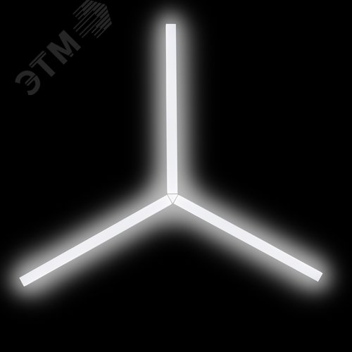 Модуль светящийся соединительный SML-AC-B-6K-03 для светильников SML 3 Вт 6500K 270 Лм треугольник черный - фото 4