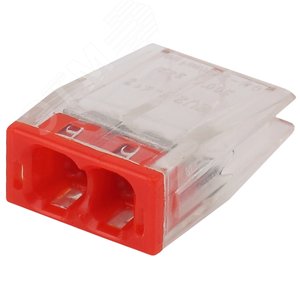 Изображение товара Клемма СМК компактная с пастой серии 242, 2 отверстия, 0,5-2,5 м NO-224-34 (шт)