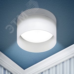 Светильник встраиваемый под лампу GX53 DK98 WH белый матовый - фото 1