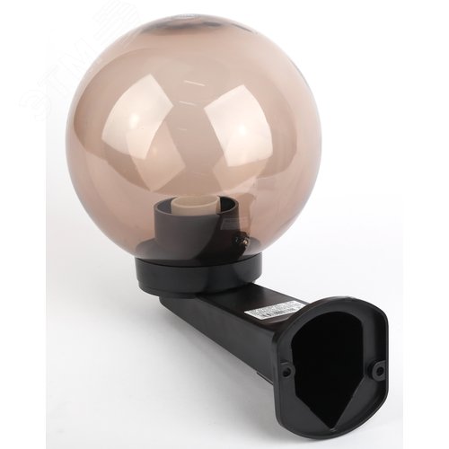 Светильник настенный НБУ 01-60-205 шар дымчатый IP44 Е27 max60Вт d200mm с настенным крепежом - фото 2