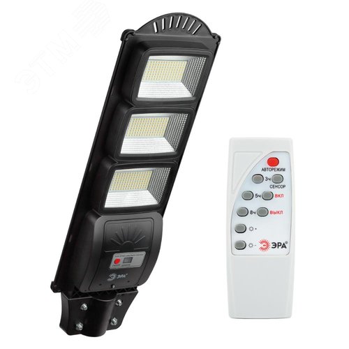 Светильник консольный на солнечной батарее,SMD, 60W, с датчиком движения, ПДУ,1000lm, 5000К, IP65 - фото 6