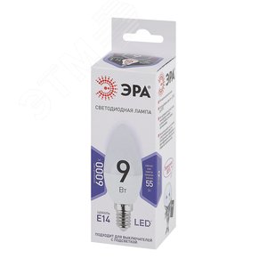 Лампа светодиодная LED 9 Вт 720Лм 6000К свеча холодный E14 170-265В LED B35-9W-860-E14 Standart - фото 2