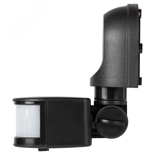 Датчик движения настенный инфракрасный 1200 Вт 180 градусов IP44, черный MD 04 - фото 2