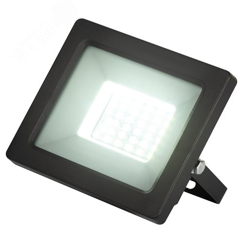 Прожектор светодиодный ДО-30 Вт 6500К 2400 Лм IP65 встроенное фотореле 200-240В черный корпус 30w холодный LPR-042-3-65K-030 - фото 6