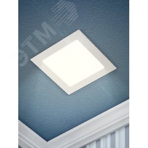 Изображение товара Светильник светодиодный встраиваемый LED 2-16-6K квадратный 16Вт 6500К (шт)